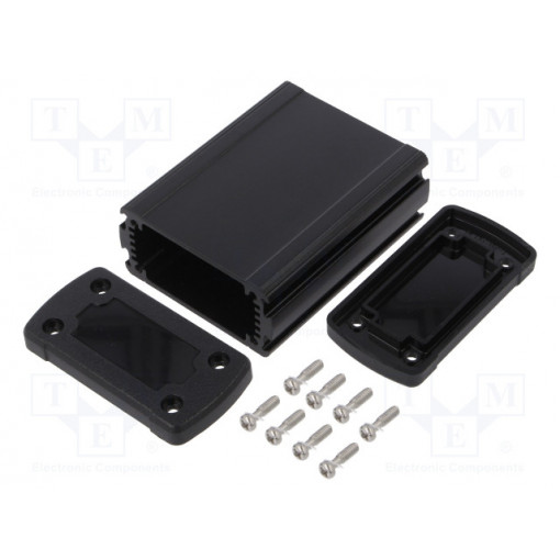 ALUG702BK080-BK; Enclosure: multipurpose; X: 68.7mm; Y: 89mm; Z: 35.2mm; black; GAINTA