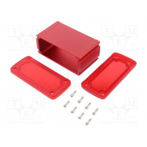 ALUG705RD060-IR; Enclosure: multipurpose; X: 115.1mm; Y: 69mm; Z: 51.6mm; red; UL94V-0; GAINTA