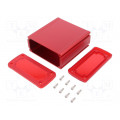 ALUG705RD110-IR; Enclosure: multipurpose; X: 115.1mm; Y: 19mm; Z: 51.6mm; red; UL94V-0; GAINTA