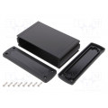 ALUG706BK080-BK; Enclosure: multipurpose; X: 146.6mm; Y: 89mm; Z: 41.6mm; black; GAINTA