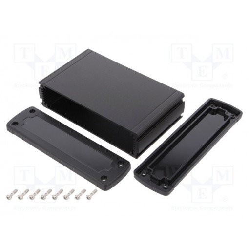 ALUG706BK080-BK; Enclosure: multipurpose; X: 146.6mm; Y: 89mm; Z: 41.6mm; black; GAINTA