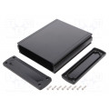 ALUG706BK160-BK; Enclosure: multipurpose; X: 146.6mm; Y: 169mm; Z: 41.6mm; black; GAINTA