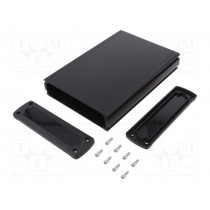 ALUG706BK200-BK; Enclosure: multipurpose; X: 146.6mm; Y: 209mm; Z: 41.6mm; black; GAINTA