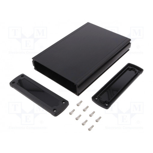 ALUG706BK200-BK; Enclosure: multipurpose; X: 146.6mm; Y: 209mm; Z: 41.6mm; black; GAINTA