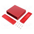 ALUG706RD120-IR; Enclosure: multipurpose; X: 146.6mm; Y: 129mm; Z: 41.6mm; red; GAINTA
