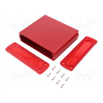 ALUG706RD120-IR; Enclosure: multipurpose; X: 146.6mm; Y: 129mm; Z: 41.6mm; red; GAINTA