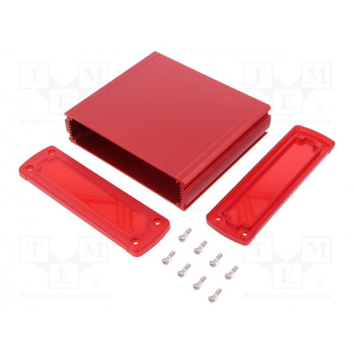 ALUG706RD120-IR; Enclosure: multipurpose; X: 146.6mm; Y: 129mm; Z: 41.6mm; red; GAINTA