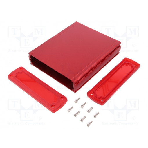 ALUG706RD160-IR; Enclosure: multipurpose; X: 146.6mm; Y: 169mm; Z: 41.6mm; red; GAINTA