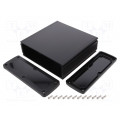 ALUG708BK160-BK; Enclosure: multipurpose; X: 177.6mm; Y: 169mm; Z: 61.1mm; black; GAINTA