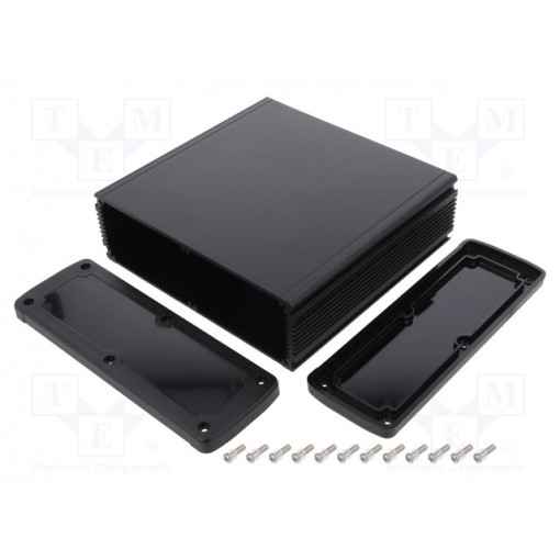 ALUG708BK160-BK; Enclosure: multipurpose; X: 177.6mm; Y: 169mm; Z: 61.1mm; black; GAINTA