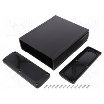 ALUG708BK200-BK; Enclosure: multipurpose; X: 177.6mm; Y: 209mm; Z: 61.1mm; black; GAINTA