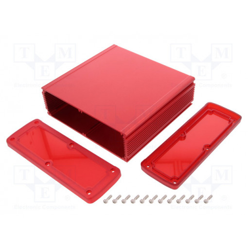 ALUG708RD160-IR; Enclosure: multipurpose; X: 177.6mm; Y: 169mm; Z: 61.1mm; red; GAINTA