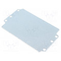 9511043; Mounting plate; steel; W: 69mm; L: 114mm; Series: EURONORD; FIBOX