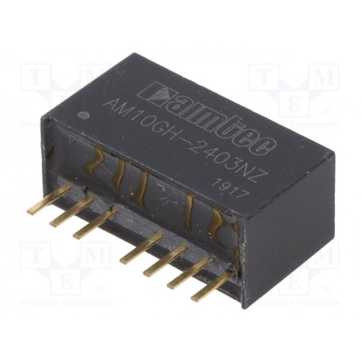 AM10GH-2403NZ; Converter: DC/DC; 10W; Uin: 9÷36V; 3.3VDC; Iout: 2.4A; SIP8; 5.5g; AIMTEC AM10GH-2403NZ; Converter: DC/DC; 10W; Uin: 9÷36V; 3.3VDC; Iout: 2.4A; SIP8; 5.5g; AIMTEC