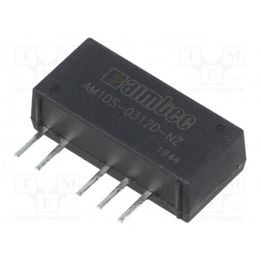 AM1DS-0312D-NZ; Converter: DC/DC; 1W; Uin: 3÷3.6V; Uout: 12VDC; Uout2: -12VDC; SIP7; AIMTEC
