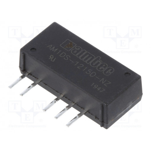 AM1DS-1215D-NZ; Converter: DC/DC; 1W; Uin: 10.8÷13.2V; Uout: 15VDC; Uout2: -15VDC; AIMTEC