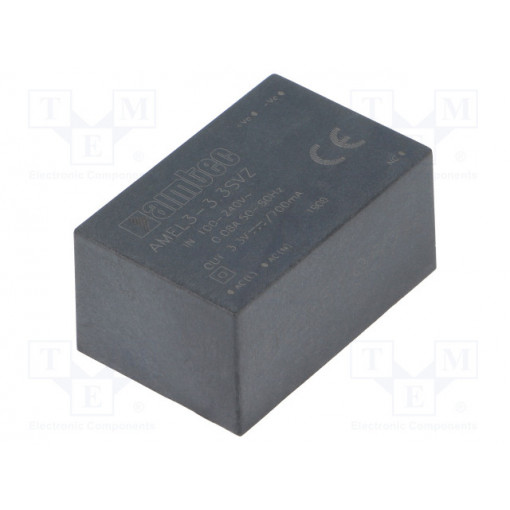AMEL3-3.3SVZ; Converter: AC/DC; 2.3W; Uout: 3.3VDC; Iout: 0.7A; 66%; Mounting: PCB; AIMTEC