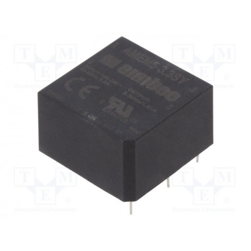 AMEM5-3.3SY; Converter: AC/DC; 5W; Uout: 3.3VDC; Iout: 1.51A; 74%; Mounting: PCB; AIMTEC