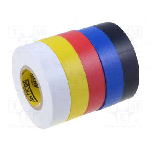 ELECTRIX 202 SUPERFLEX; Tape: electrical insulating; W: 19mm; L: 20m; Thk: 0.19mm; yellow; ANTICOR ELECTRIX 202 SUPERFLEX; Tape: electrical insulating; W: 19mm; L: 20m; Thk: 0.19mm; yellow; ANTICOR