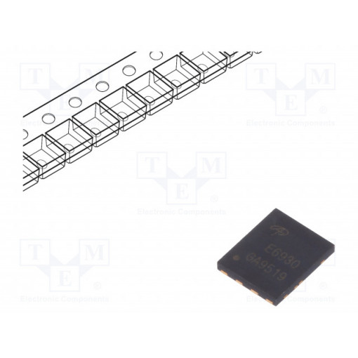 AOE6930; Transistor: N-MOSFET x2; unipolar; 30V; 22/85A; 9.6/30W; DFN5x6; ALPHA & OMEGA SEMICONDUCTOR