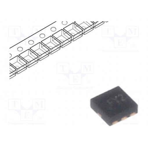 AOZ8001DI; Diode: Transil array; 6.6V; 5A; bidirectional; DFN6; Channels: 2; ALPHA & OMEGA SEMICONDUCTOR AOZ8001DI; Diode: Transil array; 6.6V; 5A; bidirectional; DFN6; Channels: 2; ALPHA & OMEGA SEMICONDUCTOR
