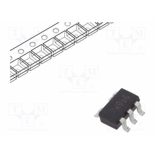 AP7365-33WG-7; IC: voltage regulator; LDO,linear,fixed; 3.3V; 0.6A; SOT25; SMD; DIODES INCORPORATED