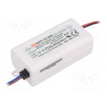 APC-12-350; Power supply: switched-mode; LED; 12.6W; 9÷36VDC; 350mA; 90÷264VAC; MEAN WELL