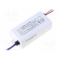 APC-12-700; Power supply: switched-mode; LED; 12.6W; 9÷18VDC; 700mA; 90÷264VAC; MEAN WELL