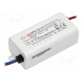 APV-12-12; Power supply: switched-mode; LED; 12W; 12VDC; 1A; 90÷264VAC; IP42; MEAN WELL