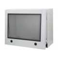 ARCA 504021W; Enclosure: wall mounting; X: 400mm; Y: 500mm; Z: 210mm; ARCA; grey; FIBOX