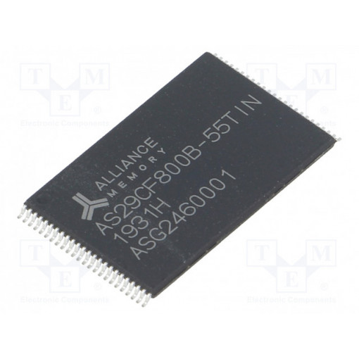 AS29CF800B-55TIN; FLASH memory; 1Mx8bit; 55ns; TSOP48; parallel; ALLIANCE MEMORY