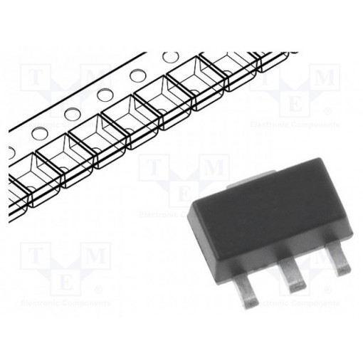AS78L05RTR-G1; IC: voltage regulator; linear,fixed; 5V; 0.1A; SOT89; SMD; ±5%; DIODES INCORPORATED AS78L05RTR-G1; IC: voltage regulator; linear,fixed; 5V; 0.1A; SOT89; SMD; ±5%; DIODES INCORPORATED