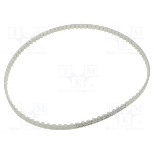 AT10 890     1277ZA; Timing belt; AT10; W: 12mm; H: 5mm; Lw: 890mm; Tooth height: 2.5mm; OPTIBELT