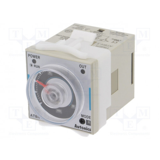 AT8N-1; Timer; 0,05s÷100h; DPDT/ SPDT + SPDT; 250VAC/5A,30VDC/5A; 12VDC; AUTONICS