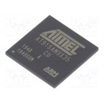 AT91SAM9X35-CU; ARM microprocessor; ARM926; SRAM: 32kB; 0.9÷1.1VDC; SMD; LFBGA217; MICROCHIP TECHNOLOGY