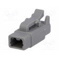 ATM06-2S; Connector: wire-wire; ATM; plug; female; PIN: 2; IP67; Locking: latch; AMPHENOL