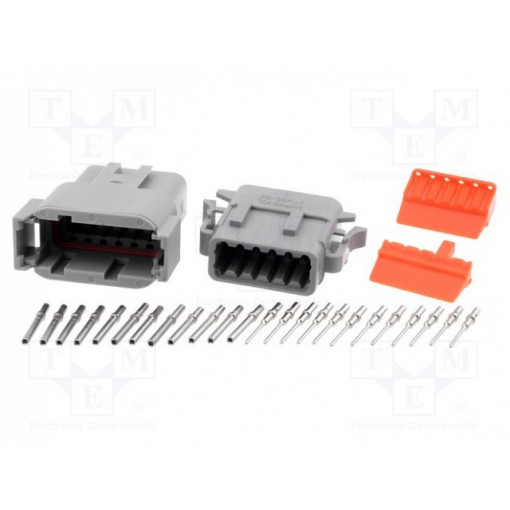 ATM12PS-CKIT; Connector: wire-wire; ATM; plug; male + female; Size: 20; PIN: 12; AMPHENOL