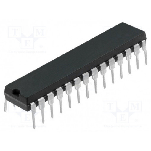 ATMEGA48PV-10PU; AVR microcontroller; EEPROM: 256B; SRAM: 512B; Flash: 4kB; DIP28; MICROCHIP (ATMEL)