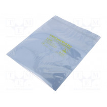 013-0006; Protection bag; ESD; L: 254mm; W: 203mm; Thk: 75um; 100pcs; <10GΩ; ANTISTAT