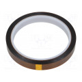 051-0003; Tape: high temperature resistant; tape; max.230°C; W: 12mm; L: 33m; ANTISTAT