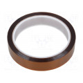 051-0004; Tape: high temperature resistant; tape; max.230°C; W: 19mm; L: 33m; ANTISTAT