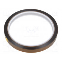 051-0008; Tape: high temperature resistant; tape; max.230°C; W: 9mm; L: 33m; ANTISTAT 051-0008; Tape: high temperature resistant; tape; max.230°C; W: 9mm; L: 33m; ANTISTAT