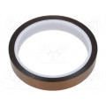 051-0009; Tape: high temperature resistant; tape; max.230°C; W: 15mm; L: 33m; ANTISTAT