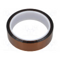 051-0010; Tape: high temperature resistant; tape; max.230°C; W: 25mm; L: 33m; ANTISTAT