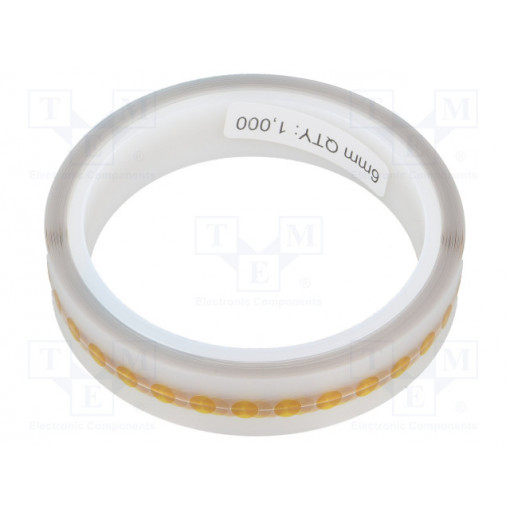053-1000; Tape: high temperature resistant; dot; reel; Thk: 0.07mm; 1000pcs.; ANTISTAT 053-1000; Tape: high temperature resistant; dot; reel; Thk: 0.07mm; 1000pcs.; ANTISTAT