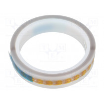 053-1001; Tape: high temperature resistant; dot; reel; Thk: 0.07mm; 1000pcs.; ANTISTAT 053-1001; Tape: high temperature resistant; dot; reel; Thk: 0.07mm; 1000pcs.; ANTISTAT
