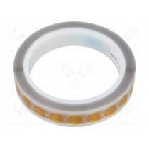 053-1003; Tape: high temperature resistant; dot; reel; Thk: 0.07mm; 1000pcs.; ANTISTAT 053-1003; Tape: high temperature resistant; dot; reel; Thk: 0.07mm; 1000pcs.; ANTISTAT
