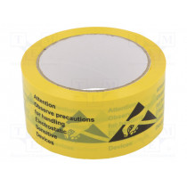 054-0002; Self-adhesive label; ESD; L: 66m; Thk: 50mm; Package: reel; Mat: PVC; ANTISTAT