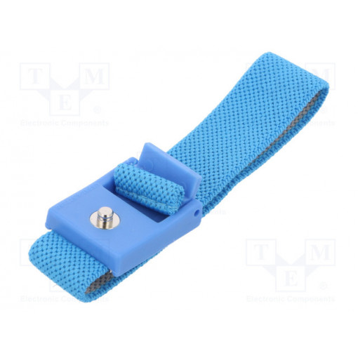066-0008; Wristband; ESD; Features: antialergic; EN 61340-5-5; blue; 1kΩ; 4mm; ANTISTAT
