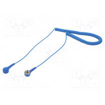 067-0016; Coiled earth lead; ESD; 1MΩ; 3.05m; ANTISTAT 067-0016; Coiled earth lead; ESD; 1MΩ; 3.05m; ANTISTAT